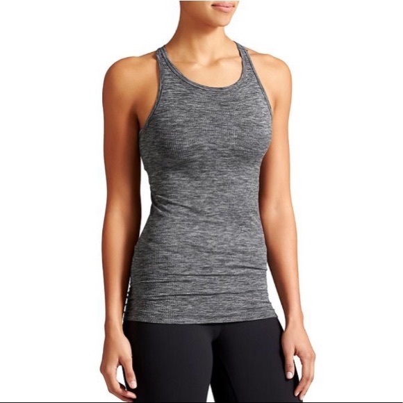 Athleta Tops - Athleta Renew Ribbed Racerback Tank Top Grey Large